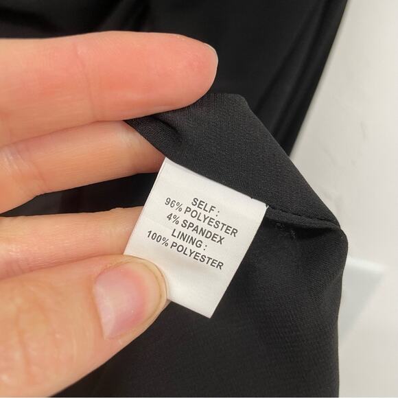 Kay Unger Black Cap Sleeve Womens Mini Sheath Dress 12 Dark Academia Preppy - Picture 9 of 9